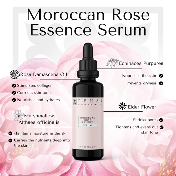 Moroccan Rose Essence Serum - Hydrate & Revitalize | Dehaz Skincare