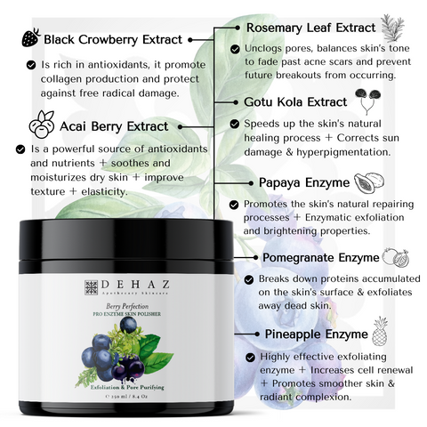Berry Perfection PRO Enzymes Skin Polisher 8.4 oz/ Glass Jar