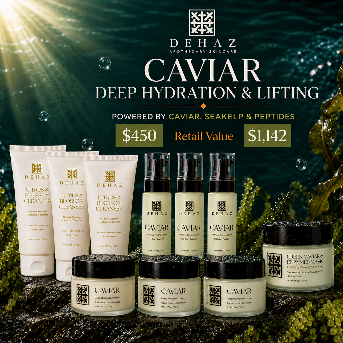 DEHAZ Caviar Deep Hydration & Lifting Bundle - RETAIL