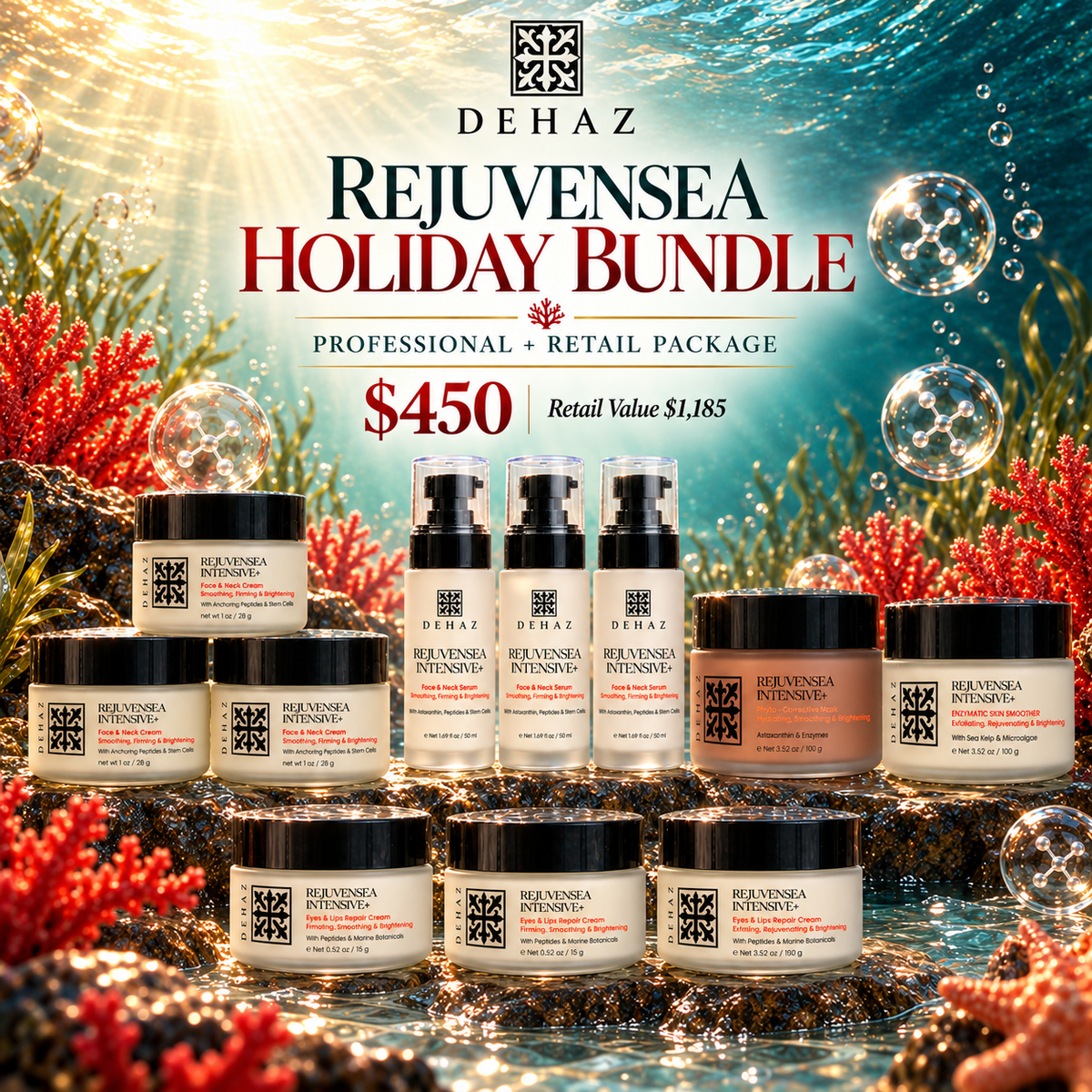 DEHAZ REJUVENSEA SUN DAMAGE HOLIDAY BUNDLE