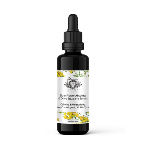 ZIN AYLA – Elder Flower Absolute & Olive Squalane Sensitive Skin Serum – 50 ml / 1.7 oz