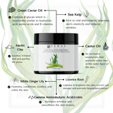 NEW!  Green Caviar & Sea Kelp Polisher - 8.4 Oz Violet Glass Jar