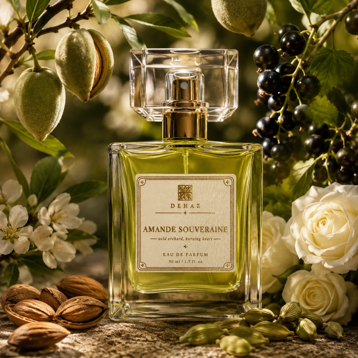 Amande Souveraine perfume almond black currant white bloom ambrette tonka fragrance notes