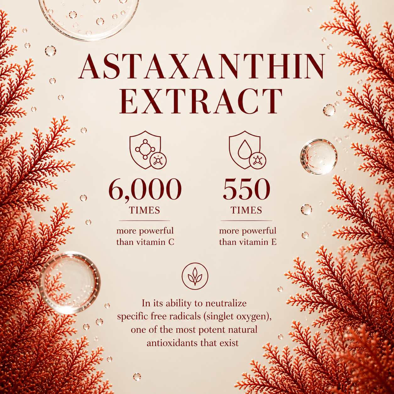 DEHAZ RejuvenSea Intensive+ Astaxanthin Phyto-Corrective Mask — Astaxanthin 6000 times more powerful than Vitamin C and 550 times more powerful than Vitamin E one of the most potent natural antioxidants known