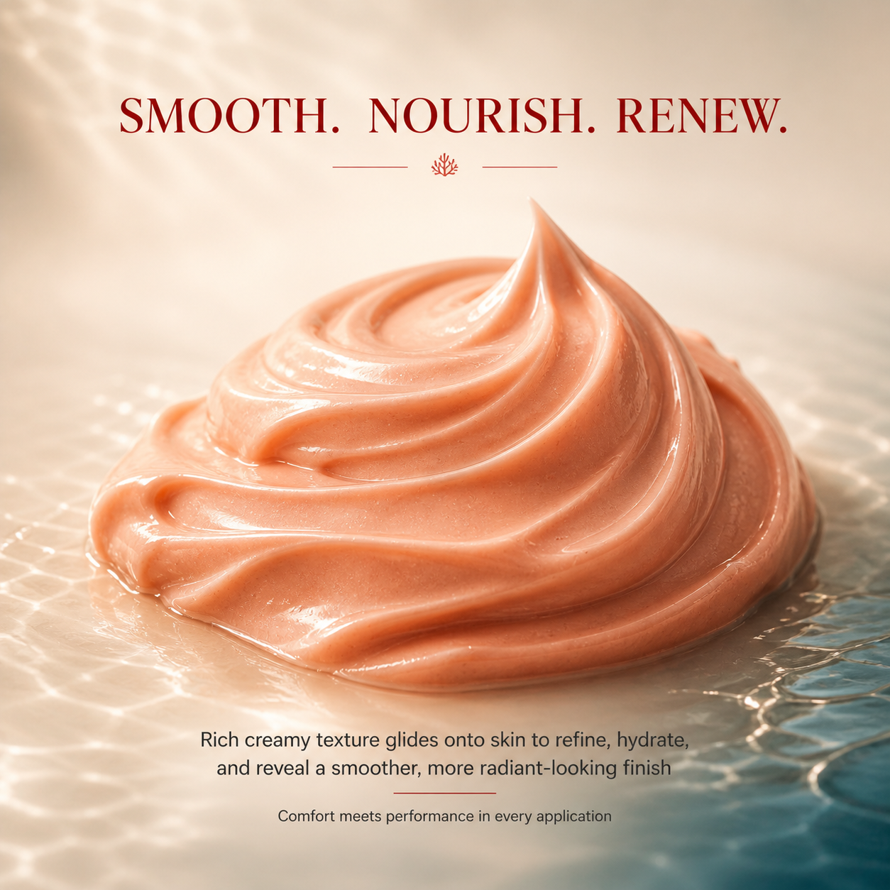 DEHAZ RejuvenSea Intensive+ Astaxanthin Phyto-Corrective Mask rich creamy texture — visibly refines hydrates and reveals smoother more radiant-looking skin with every use
