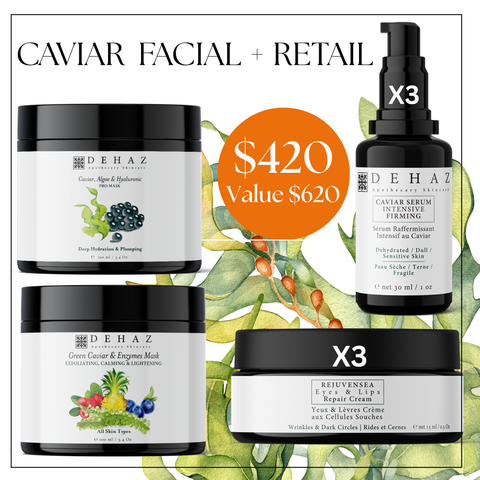 DEHAZ CAVIAR Deep Hydration & Firming Facial Protocol + Retail Bundle