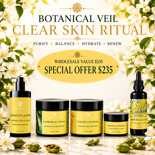 DEHAZ Botanical Veil Clear Skin Ritual — 5-Piece Bundle