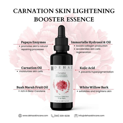 Carnation Skin Lightening Booster Essence - 1.7 Oz
