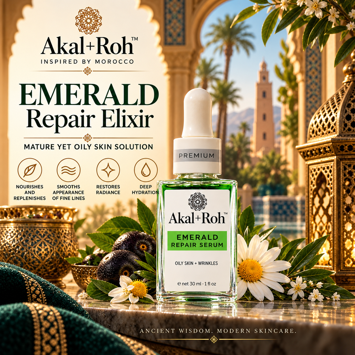 Akal Roh Emerald Repair Serum - 1 Oz