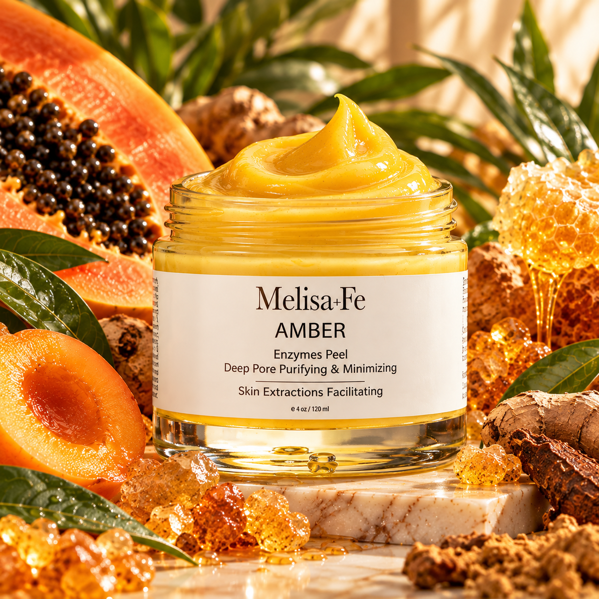 Amber Enzymes Peel – Botanical Exfoliating & Pore-Refining Treatment – e 4 Oz / 120 ml