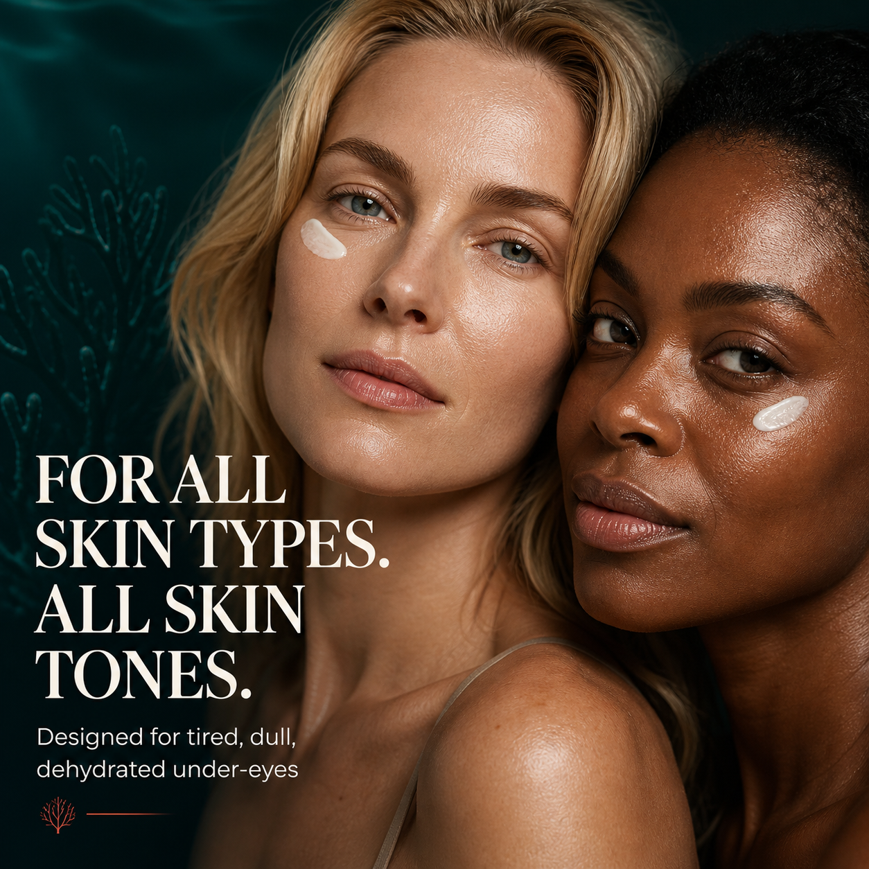 DEHAZ RejuvenSea Intensive+ Firming & Brightening Eye Cream — for all skin types and all skin tones, designed for tired dull and dehydrated under-eyes with visible dark circles puffiness and fine lines, professional anti-aging eye contour treatment