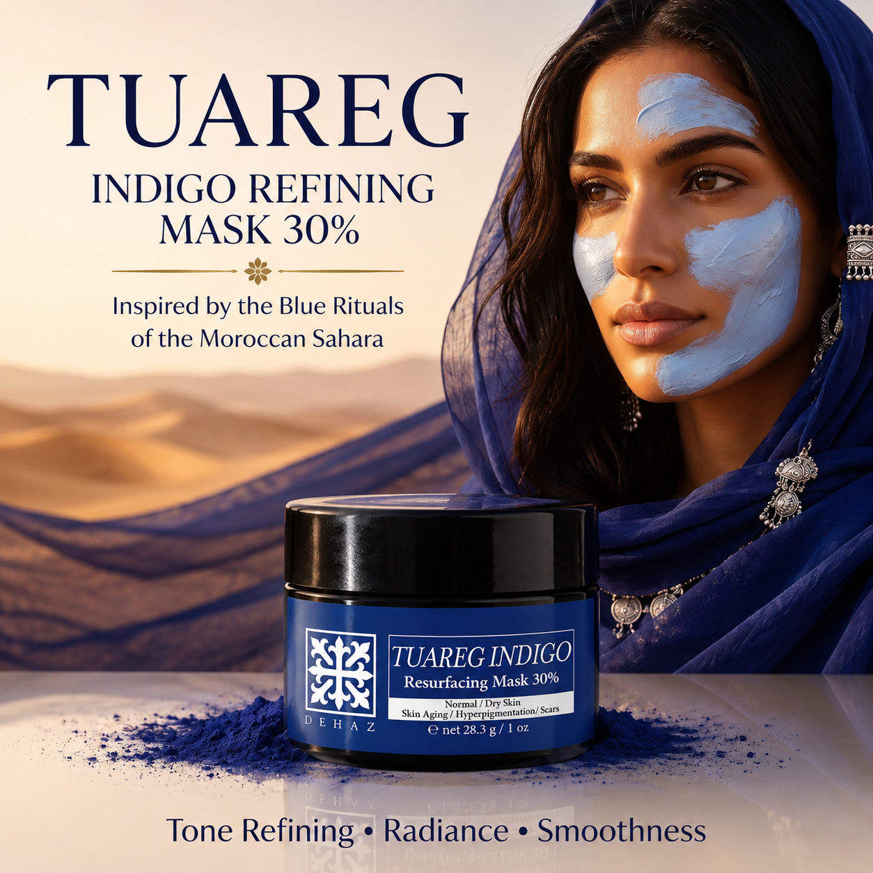 Tuareg Indigo Resurfacing Mask 30% – Professional Treatment - 1 Oz Powder