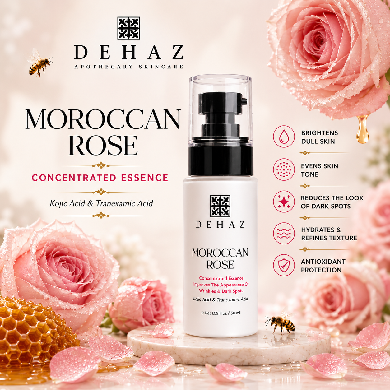 Moroccan Rose Radiance Essence Serum 1.7 oz