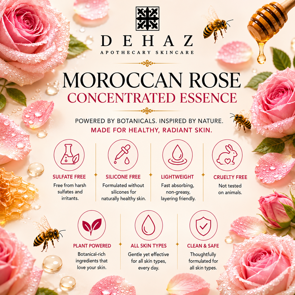 Moroccan Rose Radiance Essence Serum 1.7 oz
