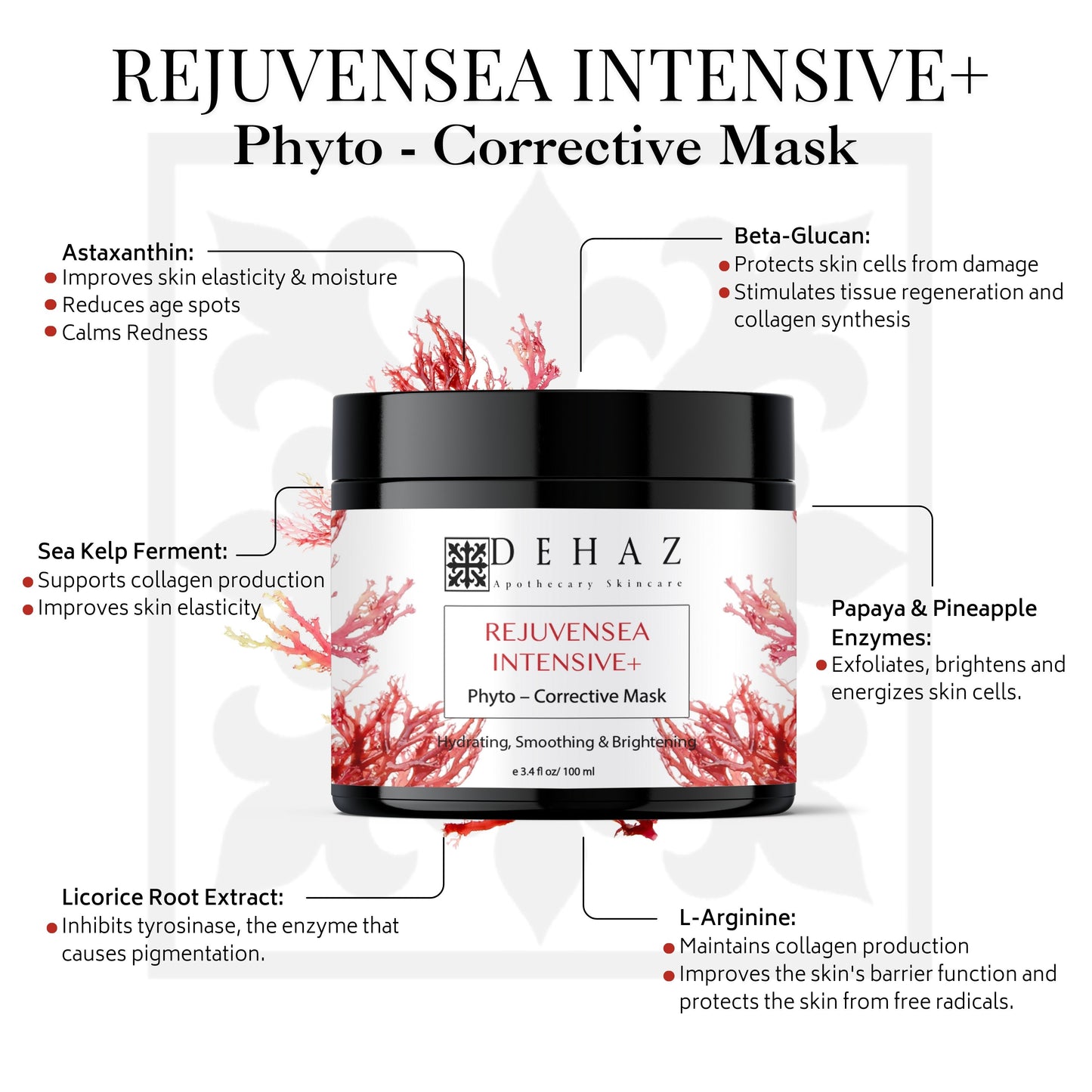 REJUVENSEA INTENSIVE Astaxanthin Phyto–Corrective Mask – 3.4 oz / 100 ml