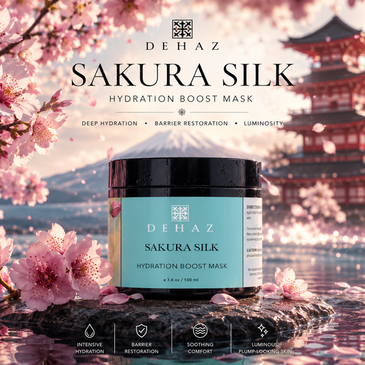 Sakura Silk Hydration Boost Mask creamy texture — deep moisture mask for dry, sensitive and post-treatment skin