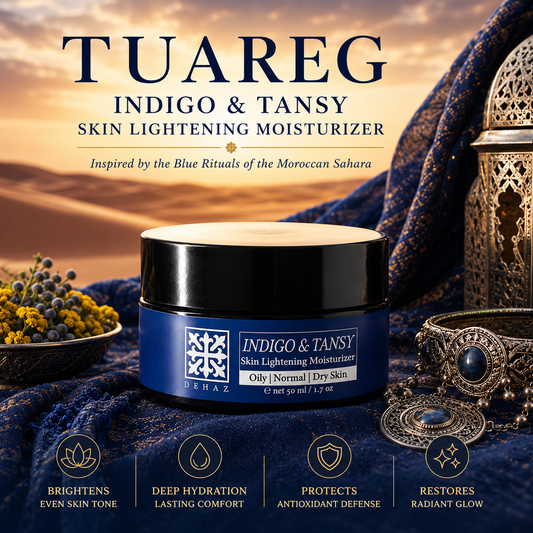 TUAREG INDIGO & TANSY Skin Lightening Moisturizer 1.7 oz / 50 ml