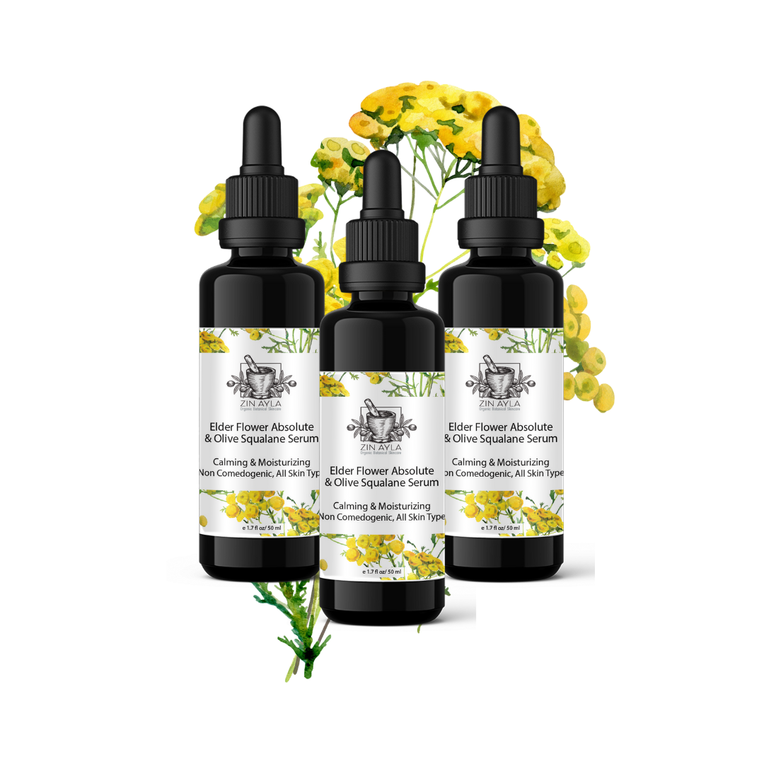ZIN AYLA – Elder Flower Absolute & Olive Squalane Sensitive Skin Serum – 50 ml / 1.7 oz