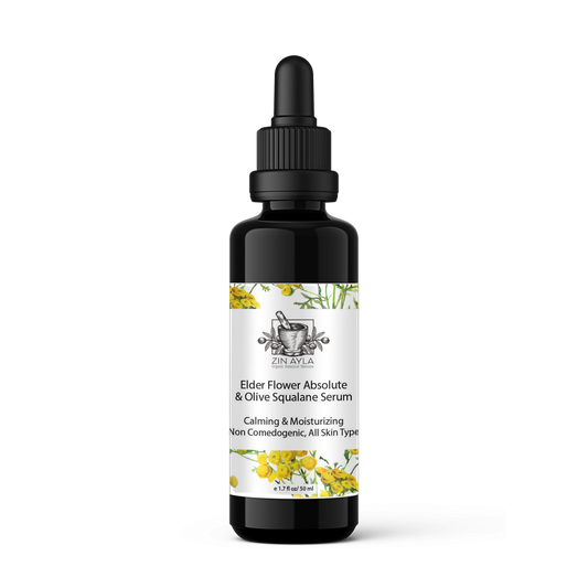ZIN AYLA – Elder Flower Absolute & Olive Squalane Sensitive Skin Serum – 50 ml / 1.7 oz