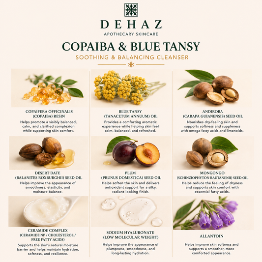 COPAIBA & BLUE TANSY Soothing & Balancing Cleanser – 3.4 Oz / 100 ml