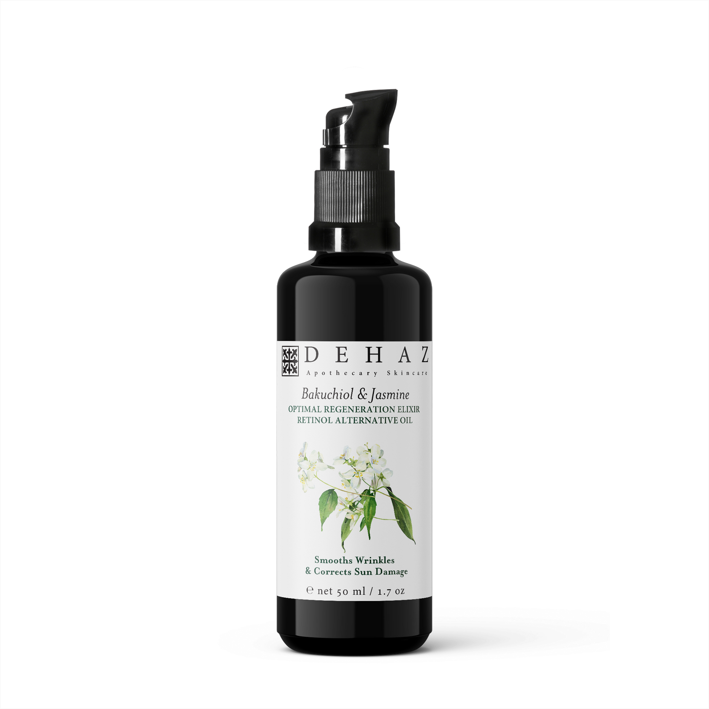 Bakuchiol & Jasmine Optimal Regeneration Elixir - Retinol Alternative Oil Serum - 1.7  oz / 50 ml