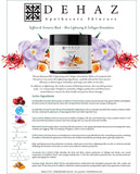 Saffron & Turmeric Mask for Skin Lightening & Collagen Stimulation- VEGAN - 8.4 Oz Violet Glass Jar