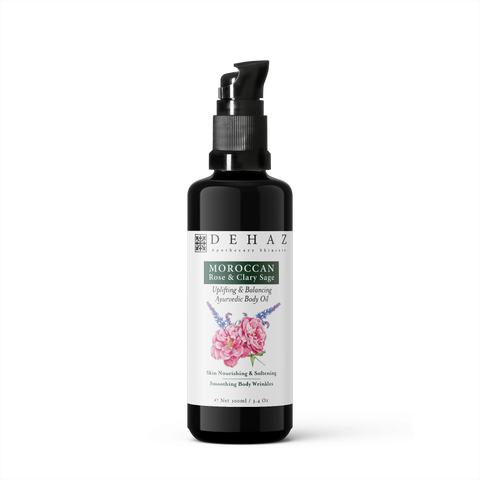 Moroccan Rose & Clary Sage Body Oil- 3.4  Oz
