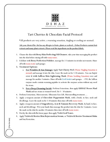 Tart Cherries & Chocolate Facial Protocol